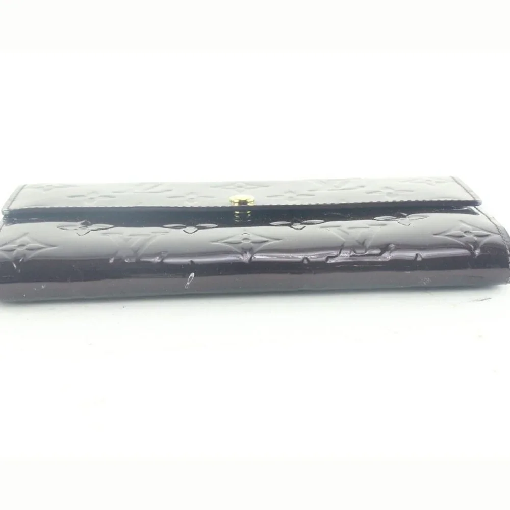 Louis Vuitton Amarante Monogram Vernis Sarah Wallet Long 4LVS105K
